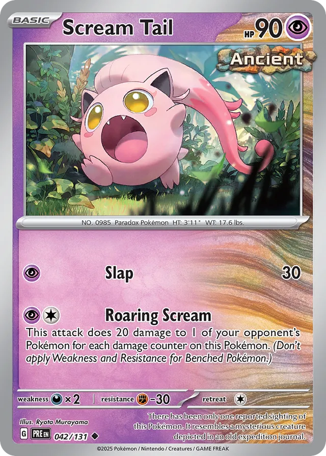 Scream Tail Prismatic Evolutions 042/131 Uncommon