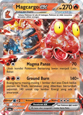 Magcargo ex (Transfiguration Mask 029/167)