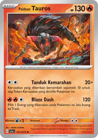 Paldean Tauros (Triplet Beat 011/073)