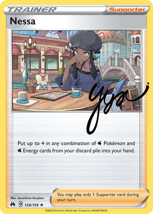 Nessa Crown Zenith 136/159 Rare Holo