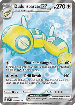 Dudunsparce ex (Bonds of Destiny 169/139)