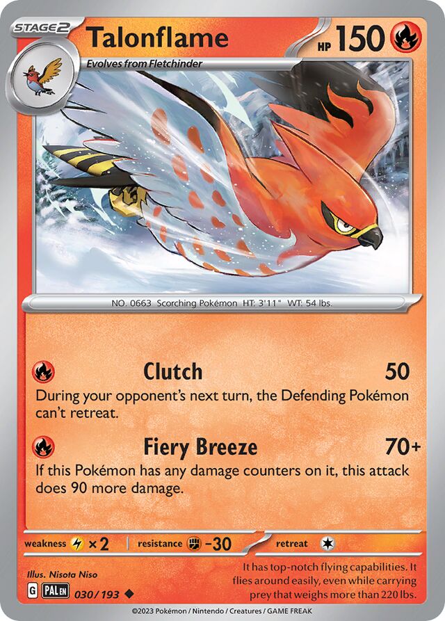 030/193 Talonflame PAL Uncommon