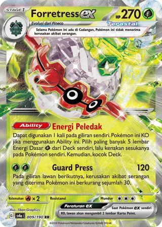 Forretress ex (Shiny Treasure ex 009/190)
