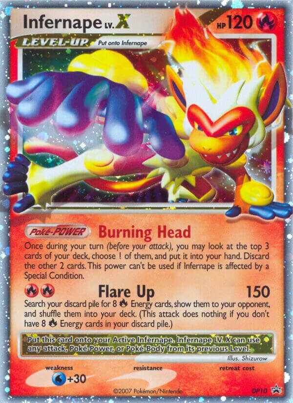 Infernape LV.X DP Black Star Promos DP10 PROMO