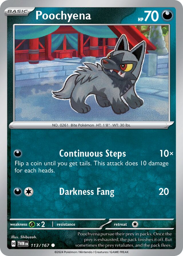 113/167 Poochyena TWM Common