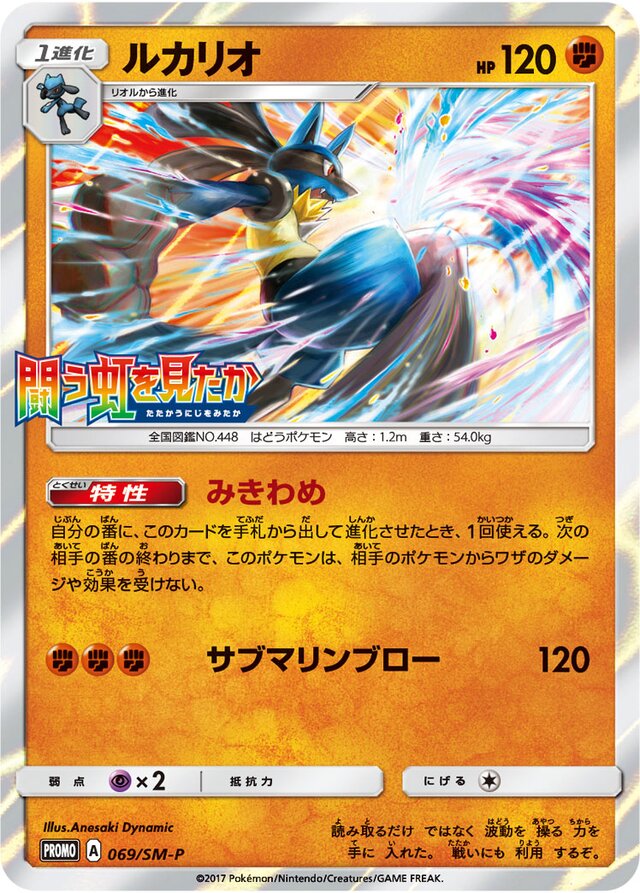 Lucarioルカリオ SM-P Promotional cards 069/SM-P
