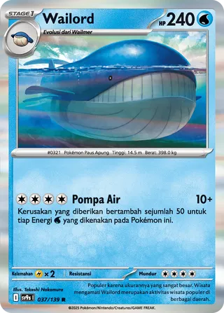 Wailord (Bonds of Destiny 037/139)