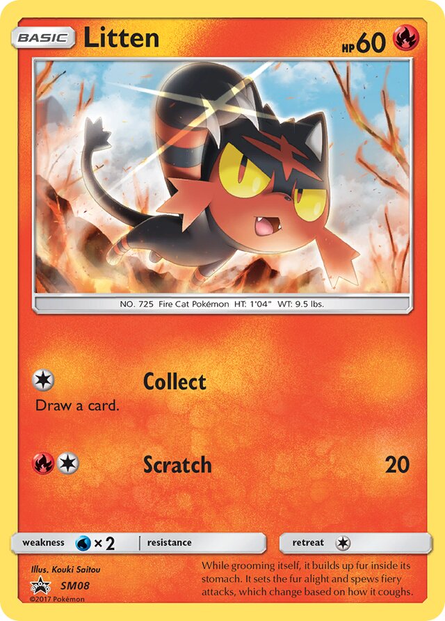 Litten SM Black Star Promos SM08 PROMO