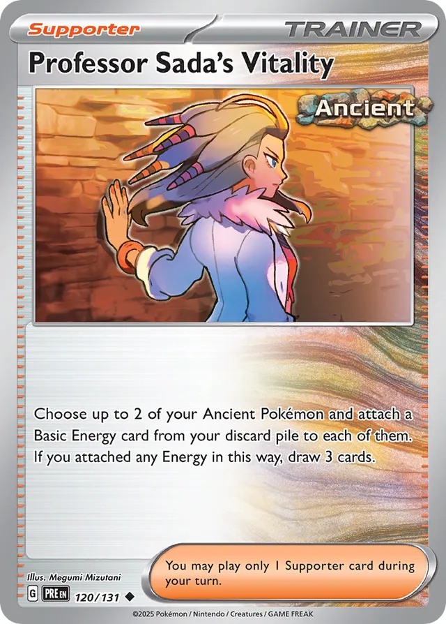 Professor Sada's Vitality Prismatic Evolutions 120/131 Uncommon