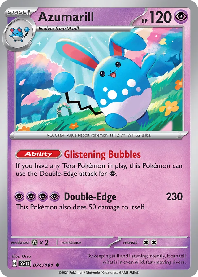 074/191 Azumarill SSP Uncommon