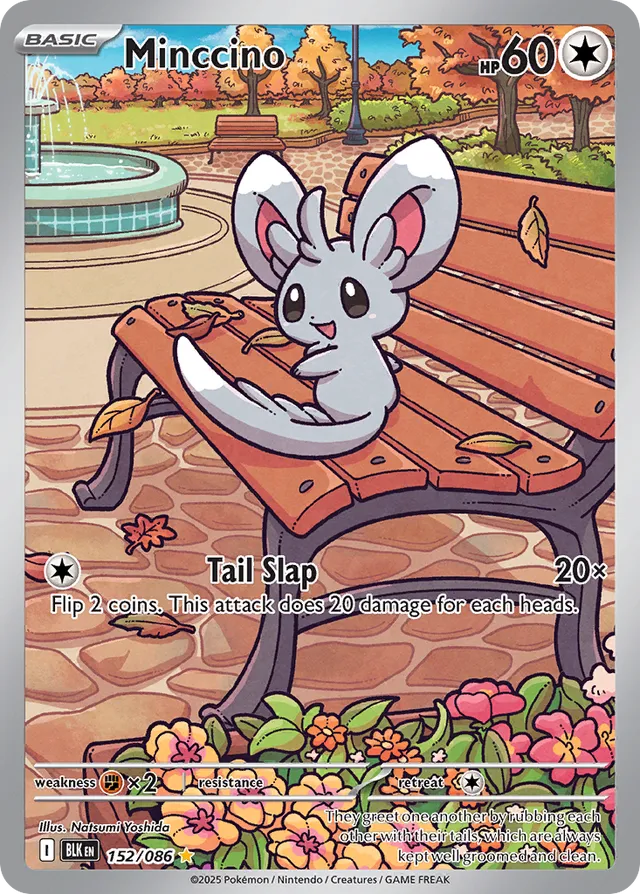 Minccino Black Bolt 152/086 Illustration Rare