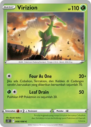 Virizion (Paradigm Trigger 008/098)