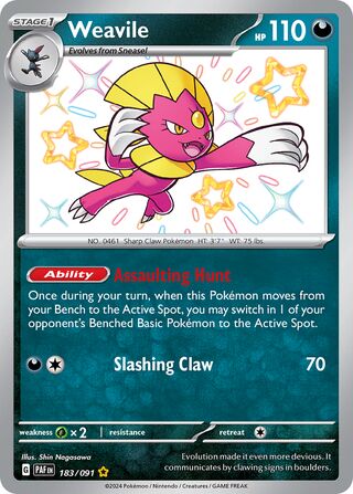 Weavile (Paldean Fates 183/091)
