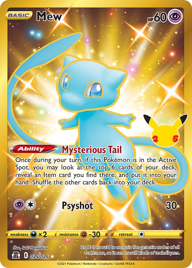 Mew Celebrations 025/025 Rare Secret