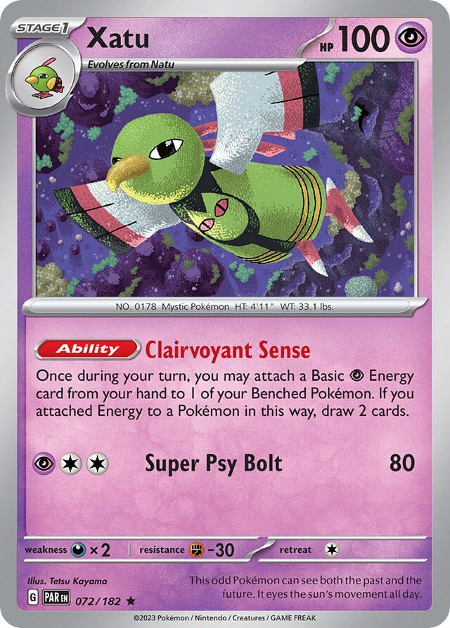 Xatu Paradox Rift 072/182 Rare