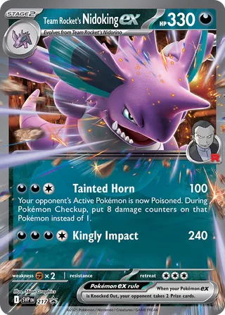 217 Team Rocket's Nidoking ex SVP PROMO