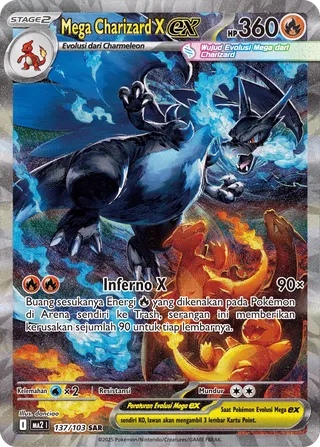 Mega Charizard X ex (Blue Blaze 137/103)