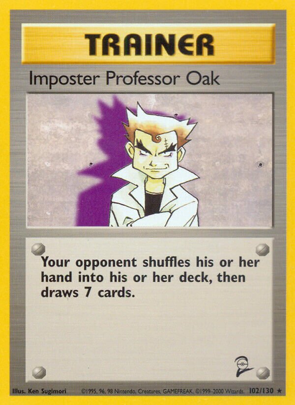 Imposter Professor Oak Base 2 102/130 Rare