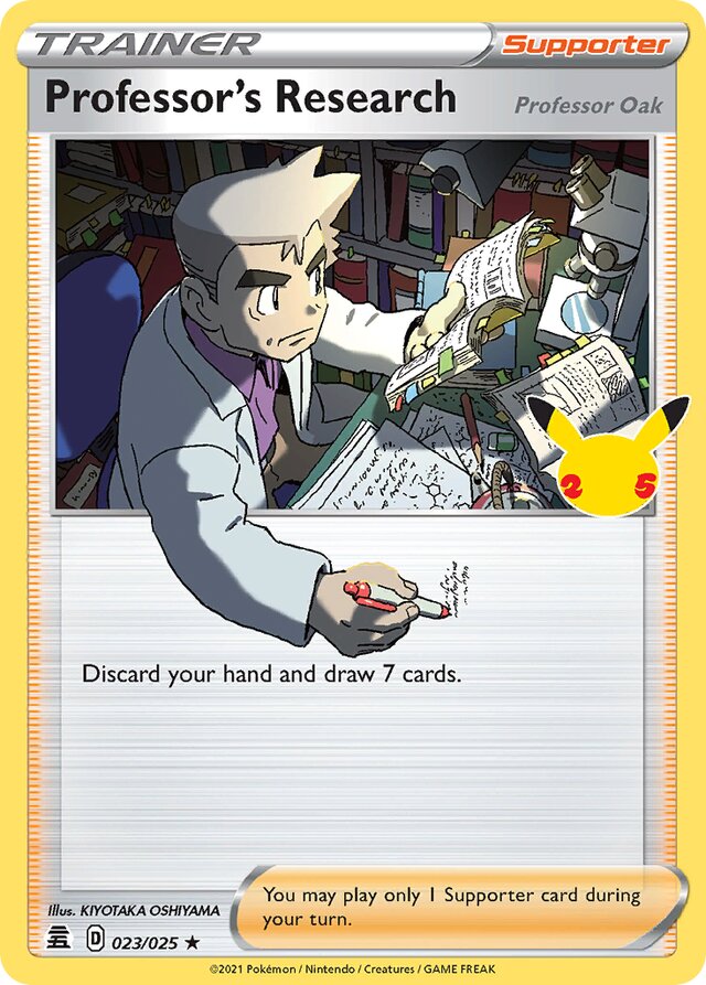 Professor's Research [Professor Oak] Celebrations 023/025 Rare Holo