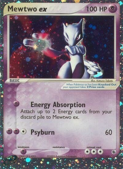 101/109 Mewtwo ex RS Rare Holo ex