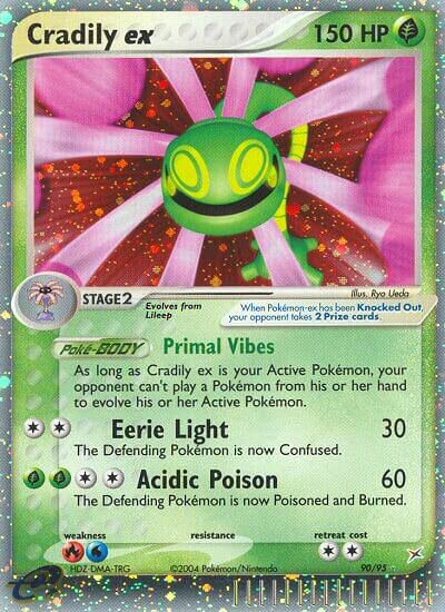 90/95 Cradily ex MA Rare Holo ex