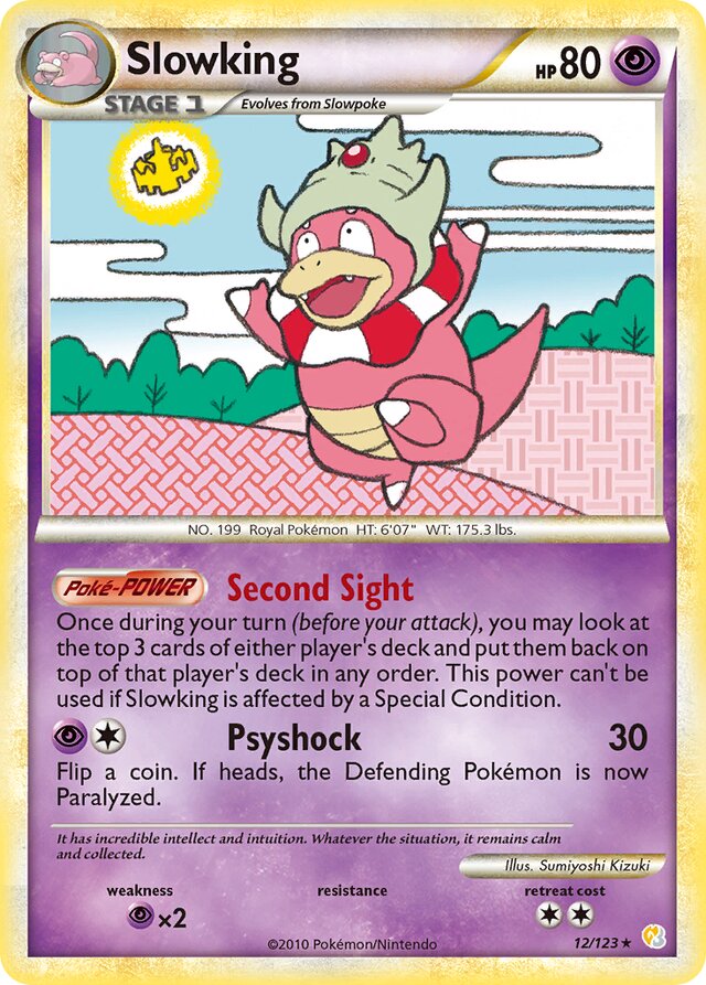 Slowking HeartGold & SoulSilver 12/123 Rare Holo