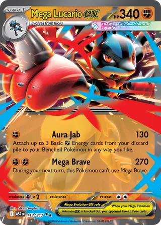 Mega Lucario ex (Ascended Heroes 113/217)