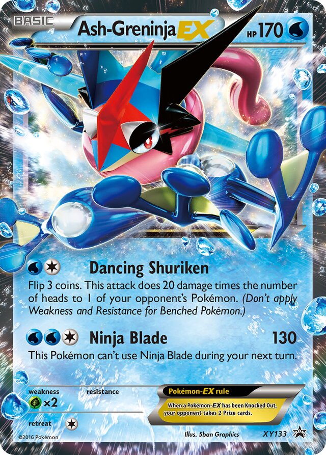 Ash-GreninjaEX XY Black Star Promos XY133 PROMO