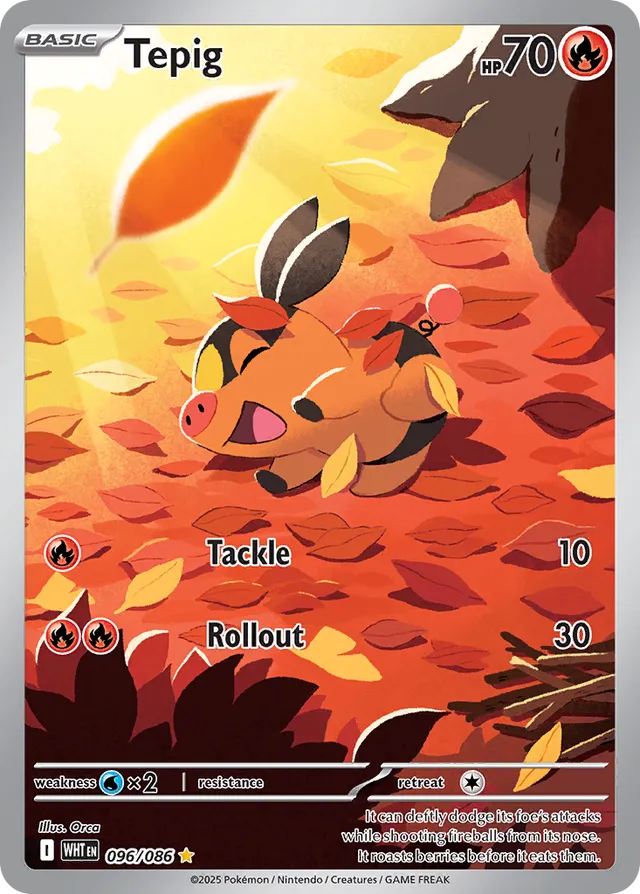 096/086 Tepig WHT Illustration Rare