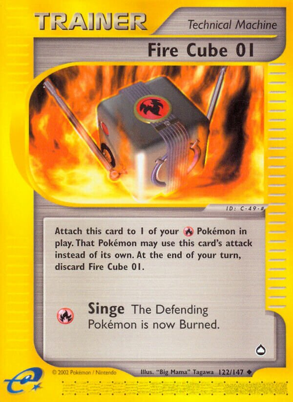 122/147 Fire Cube 01 AQ Uncommon