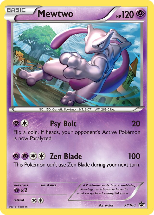 Mewtwo XY Black Star Promos XY100 PROMO