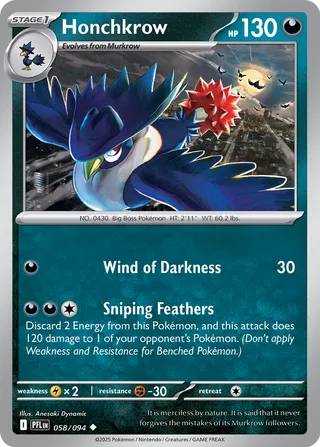 Honchkrow (Phantasmal Flames 058/094)