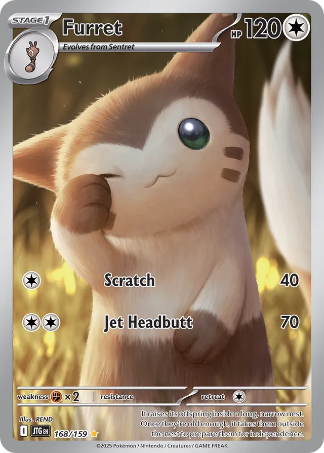 Furret Journey Together 168/159 Illustration Rare