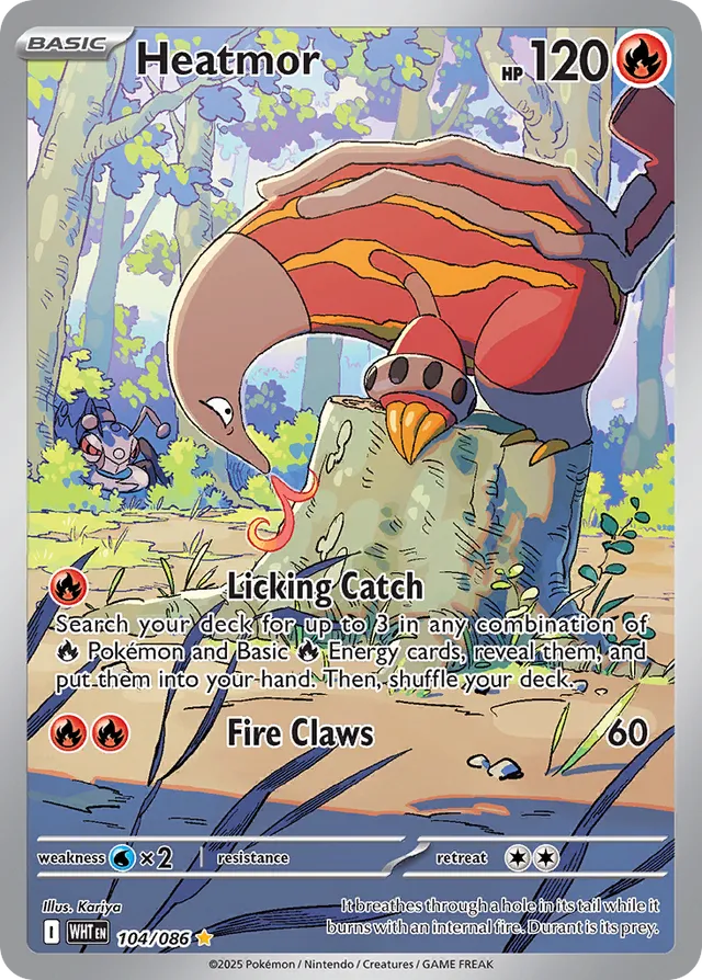 Heatmor White Flare 104/086 Illustration Rare