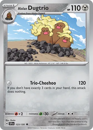 Alolan Dugtrio (Surging Sparks 123/191)