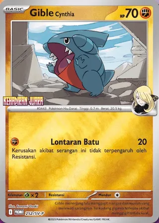 Cynthia's Gible (Scarlet & Violet Promos 252/SV-P)