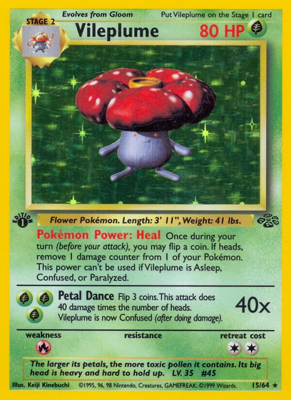 Vileplume Jungle 15/64 Rare Holo