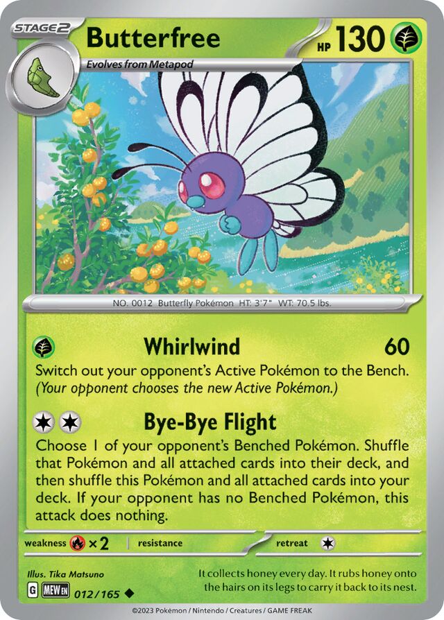 012/165 Butterfree MEW Uncommon