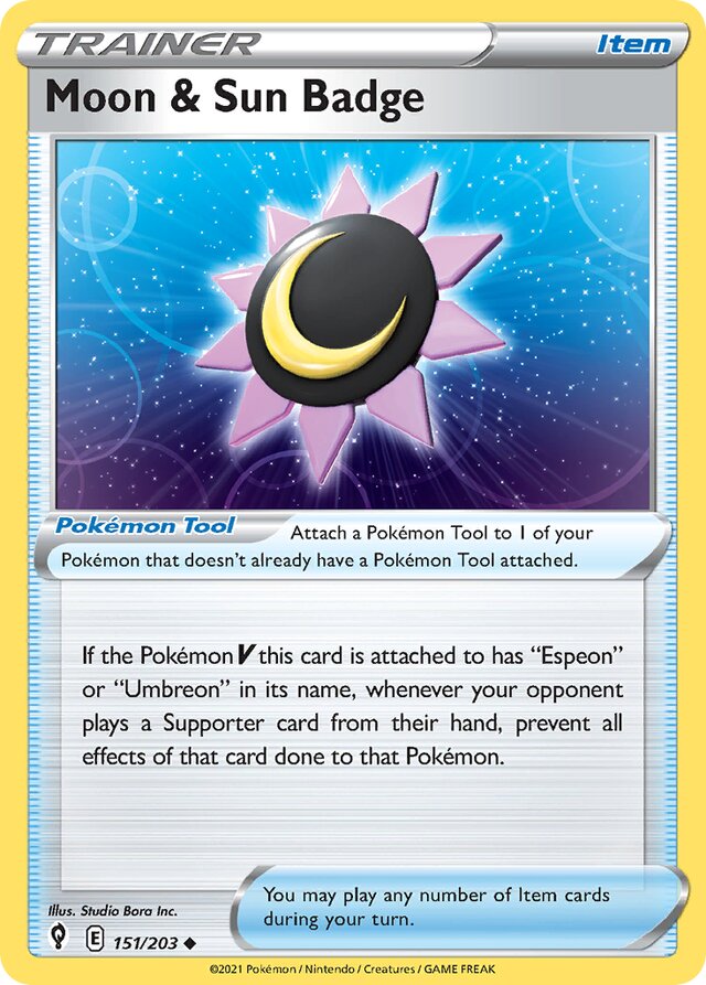 151/203 Moon & Sun Badge EVS Uncommon
