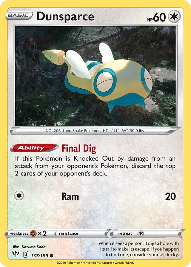 137/189 Dunsparce DAA Common