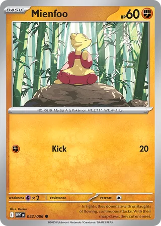 Mienfoo (White Flare 052/086)