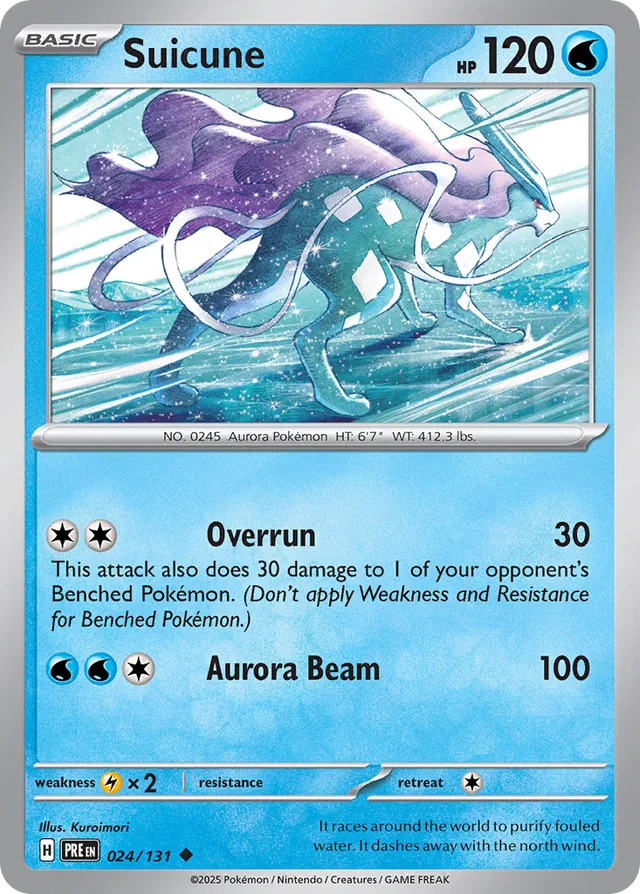 Suicune Prismatic Evolutions 024/131 Uncommon