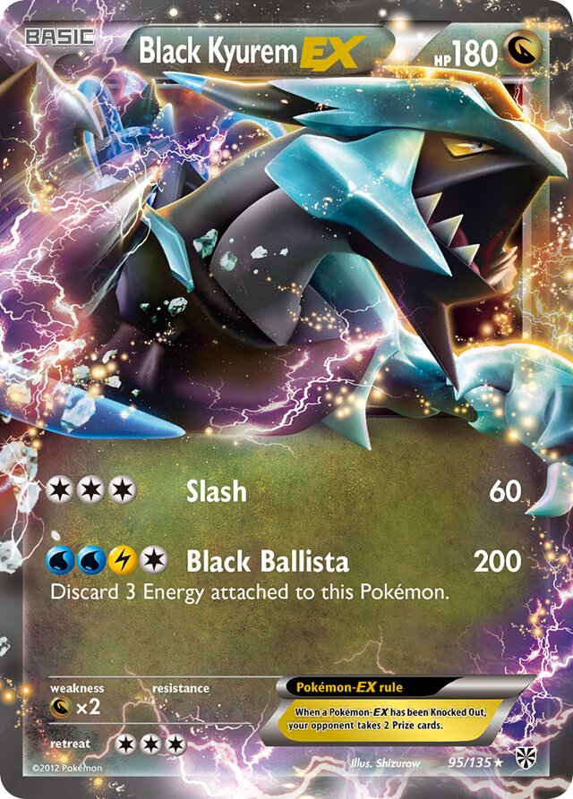 Black KyuremEX Plasma Storm 95/135 Rare Holo ex