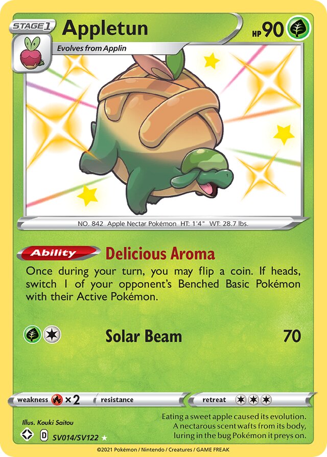 Appletun Shining Fates SV014/SV122 Rare Shiny