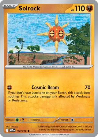 Solrock (Ascended Heroes 106/217)