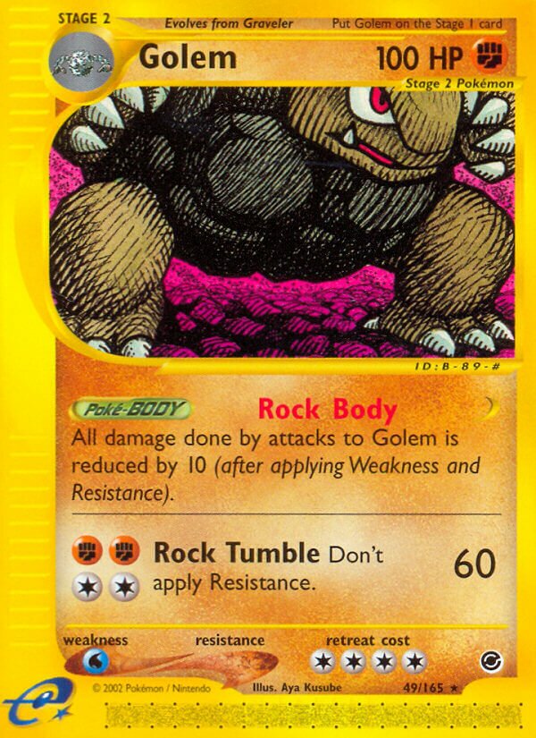 49/165 Golem EX Rare