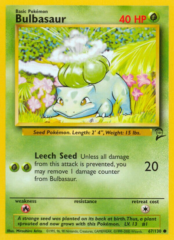 Bulbasaur Base 2 67/130 Common