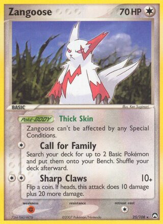 Zangoose (EX Power Keepers 25/108)