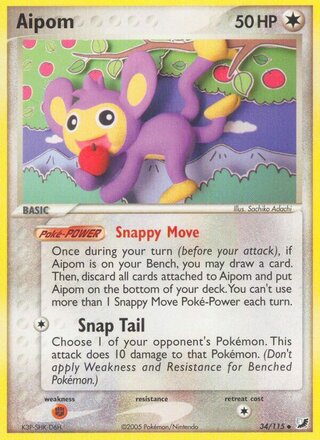 Aipom (EX Unseen Forces 34/115)