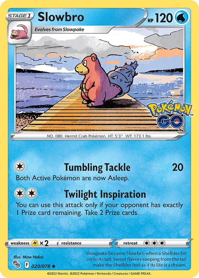 Slowbro Pokémon GO 020/078 Uncommon